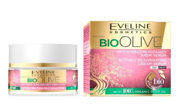 Picture of EVELINE BIO OLIVE ACTIVE REJUVENATING FACE CREAM SERUM 100% ORGANIC OLIVE OIL DAY NIGHT