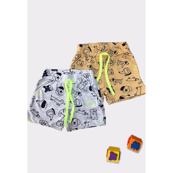 Picture of Doggy Printed Boys Shorts - 2-7 Years