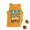 Picture of Boys Beach Sleep Repeat Printed Vest - 8-12 Years